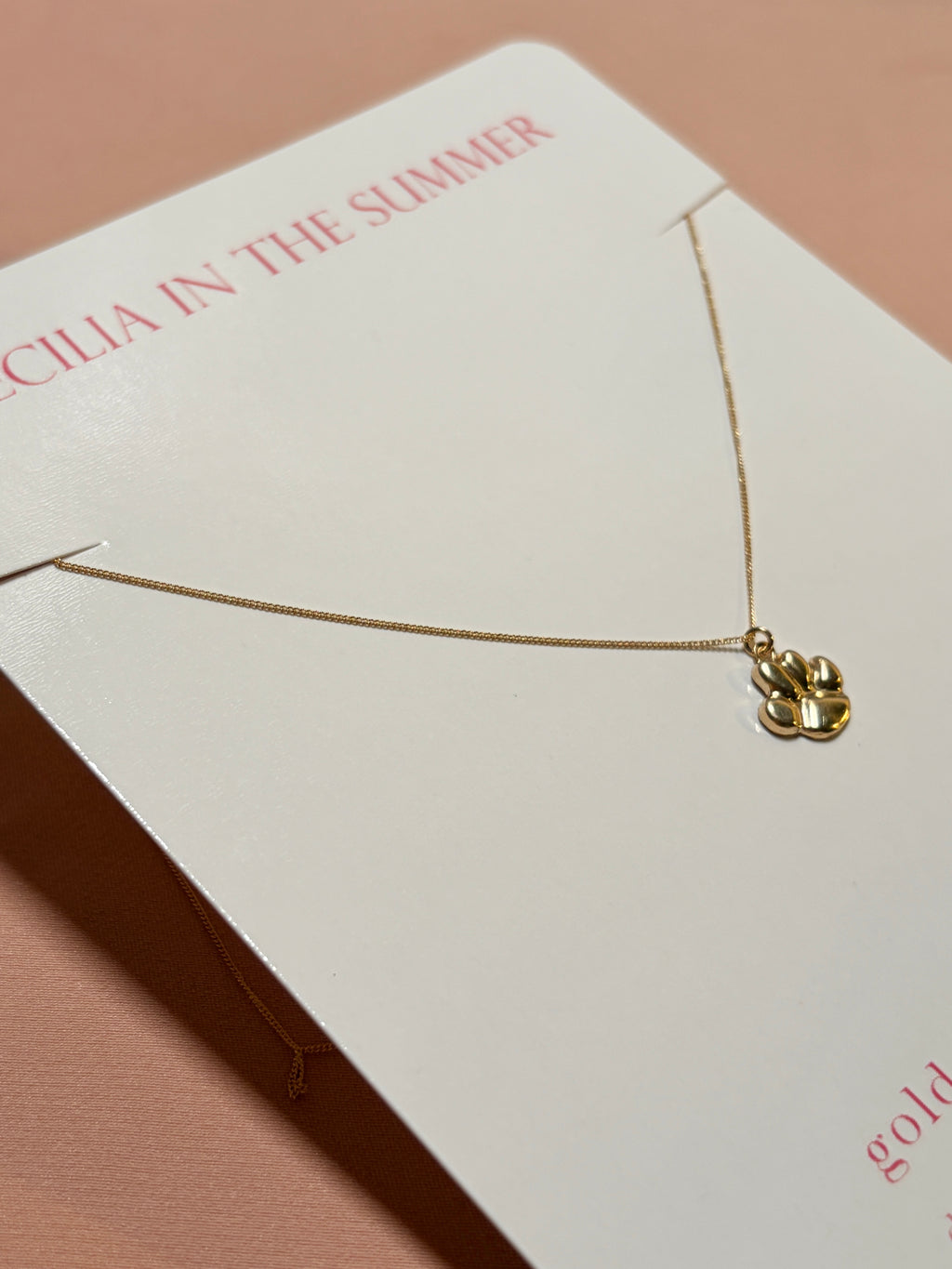 Paw Pendant Necklace