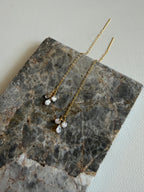 Leslie Sparkle Queen Simple Threader Earrings