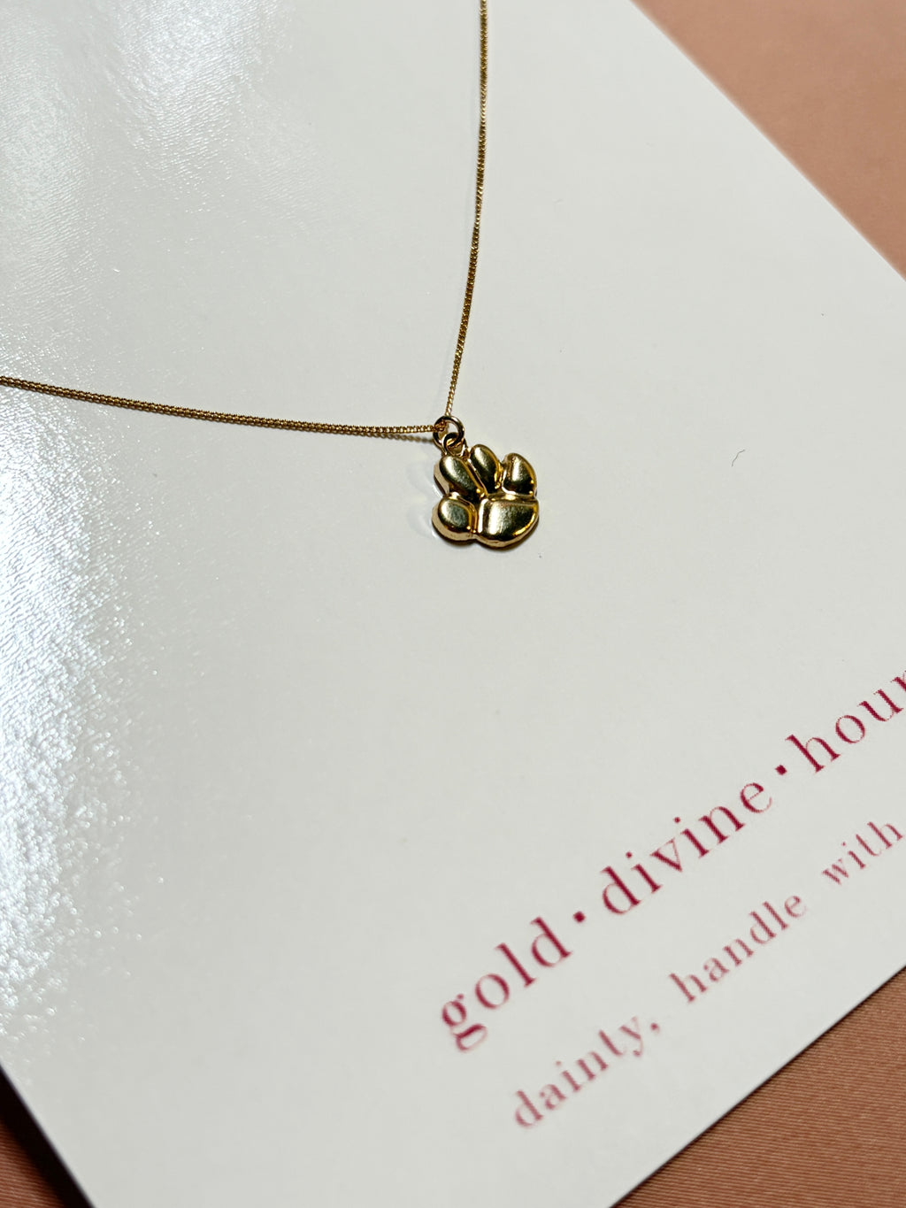 Paw Pendant Necklace