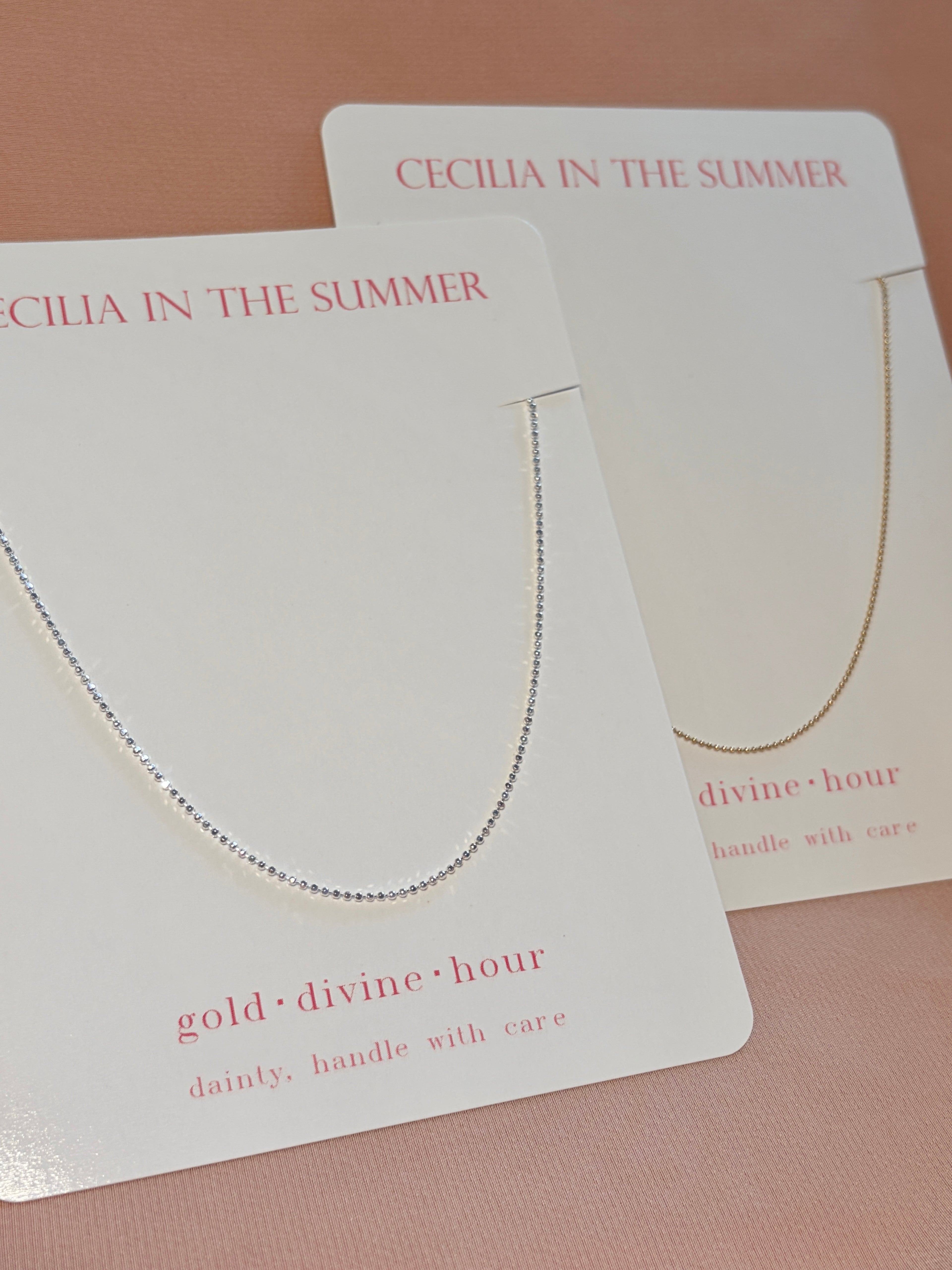 Ball Simple Chain Necklace