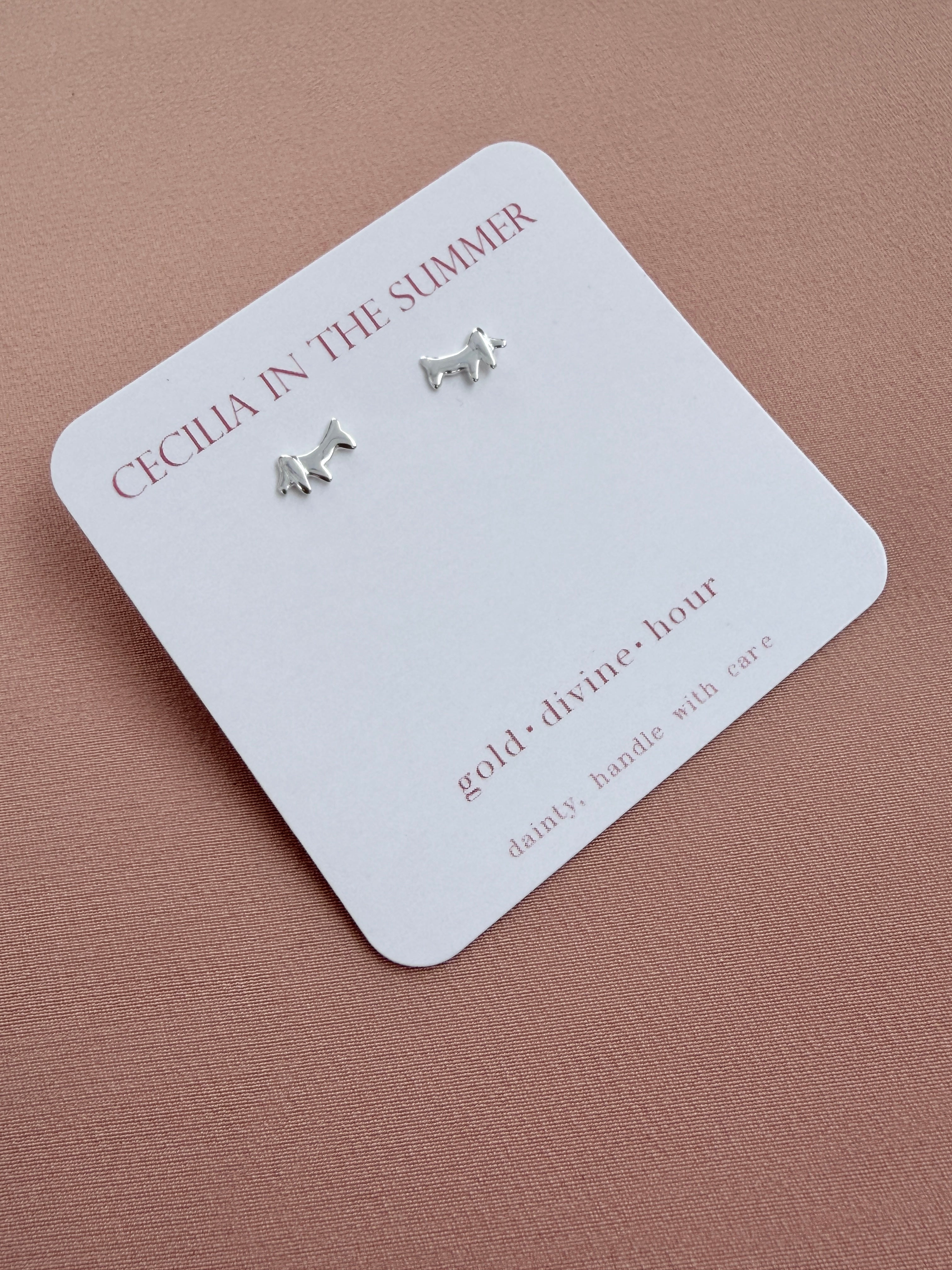 Puppy Dog Stud Earrings
