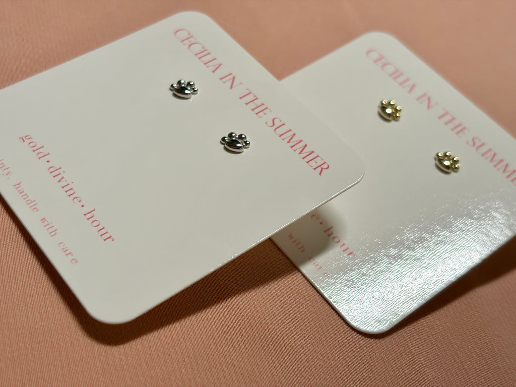 Paw Stud Earrings