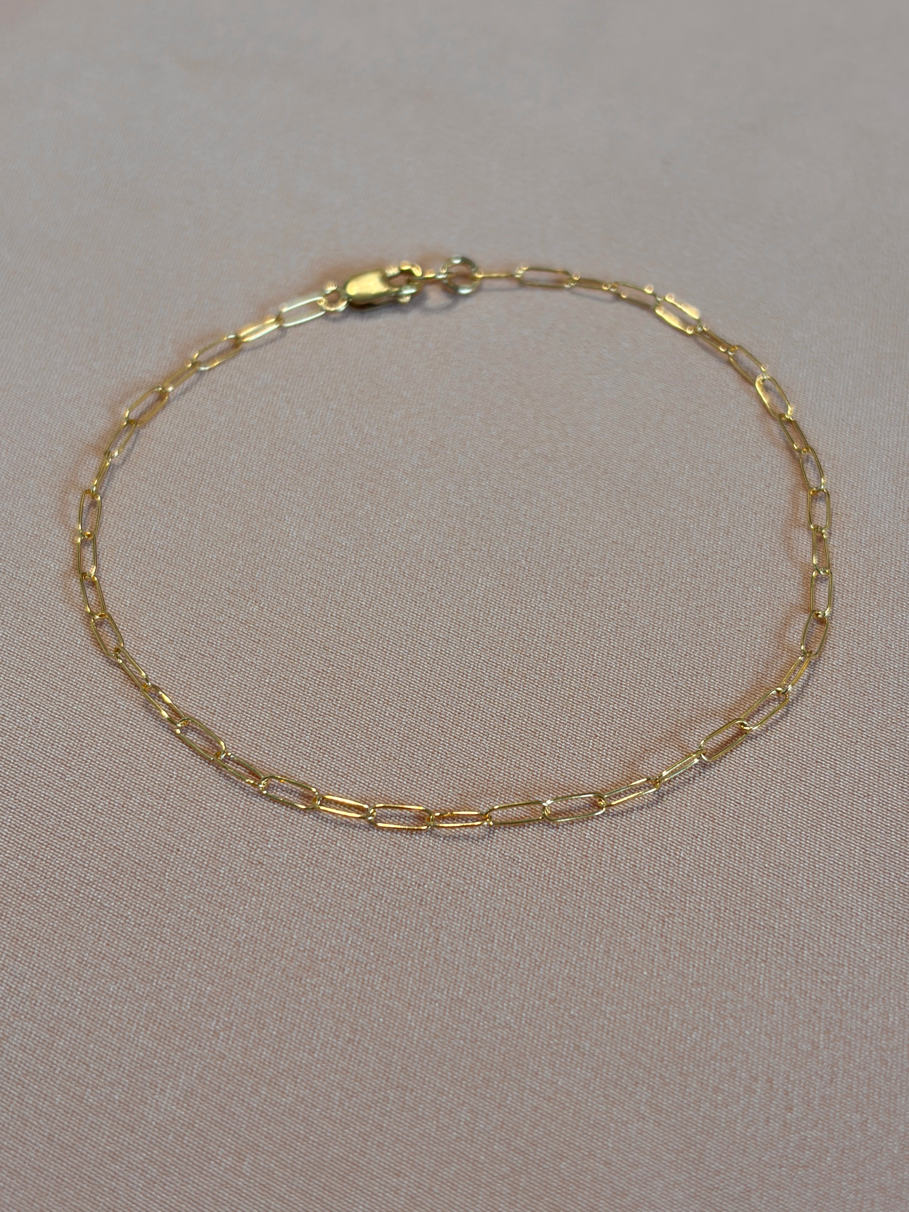 Paperclip 14kt Gold Fill Bracelet
