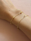 Golden Dots Rice Bead Bracelet