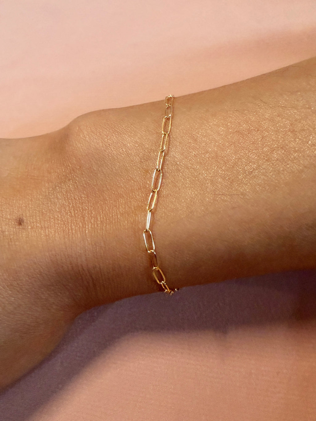 Paperclip 14kt Gold Fill Bracelet