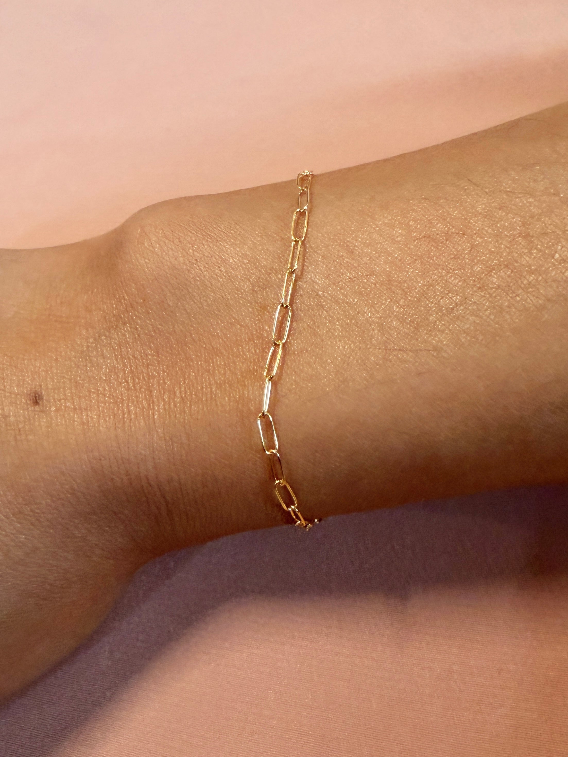 Paperclip 14kt Gold Fill Bracelet
