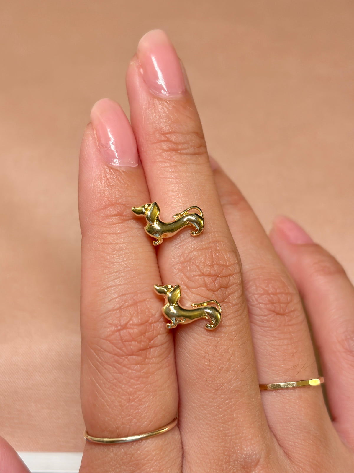 Dachshund Dog Pet Stud Earrings