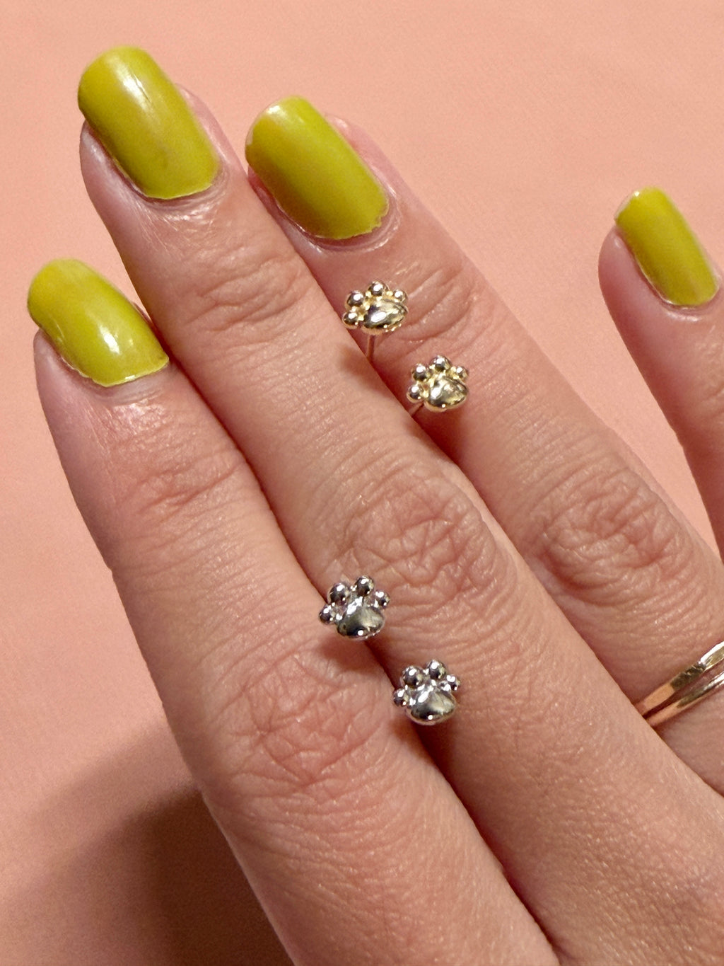 Paw Stud Earrings