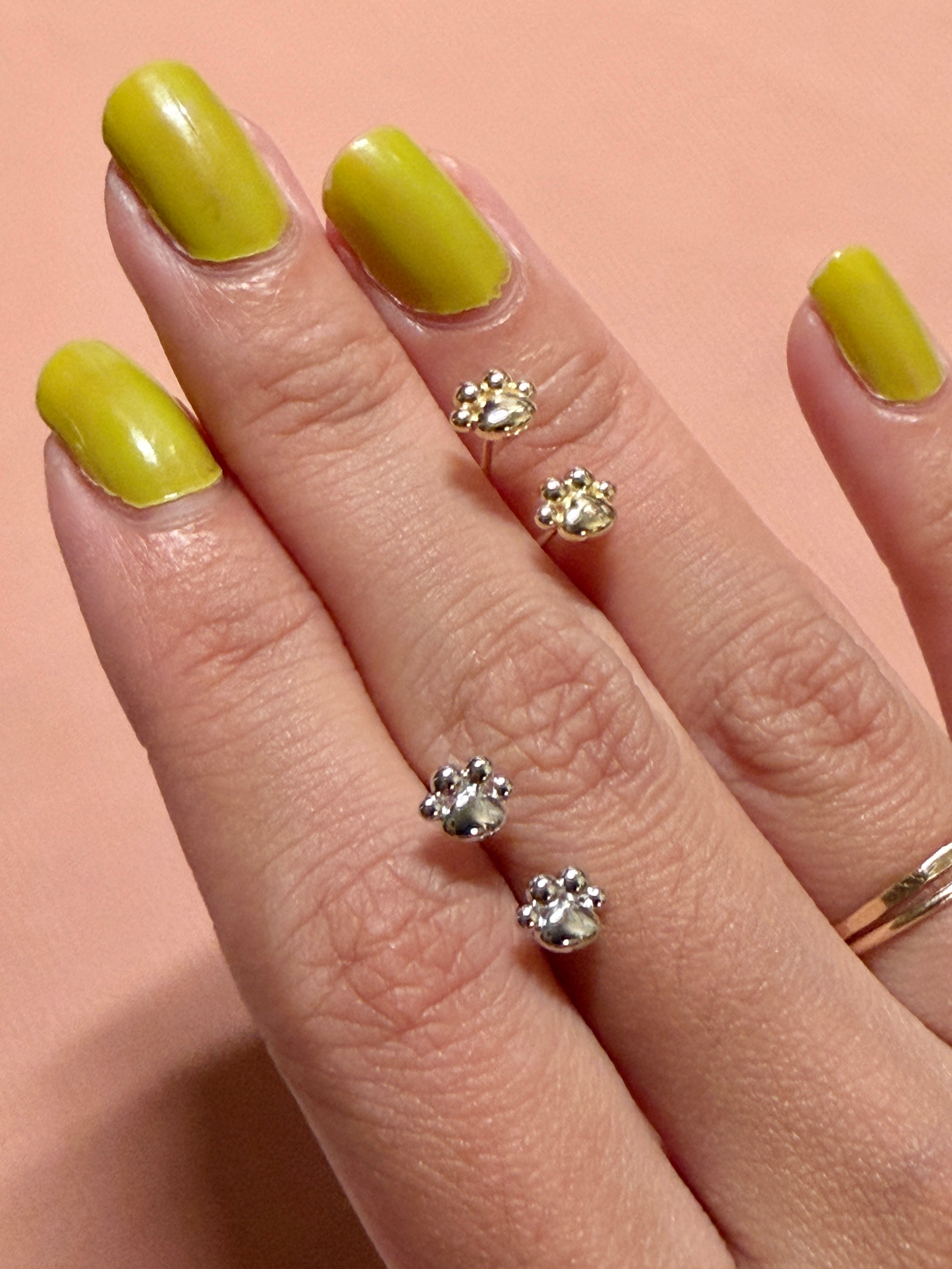 Paw Stud Earrings