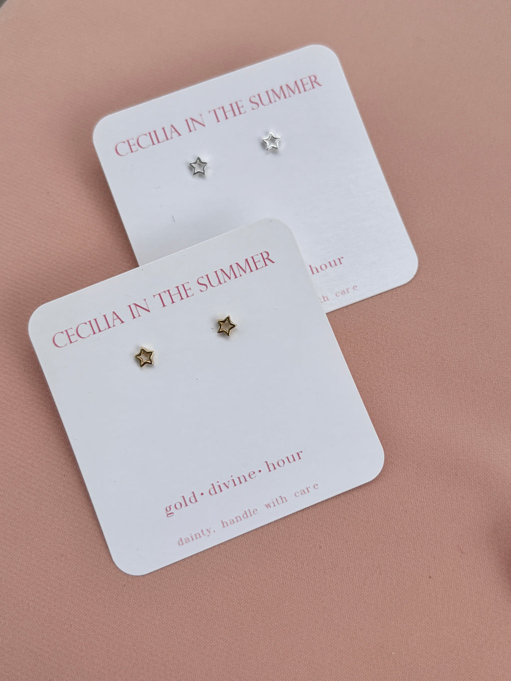Outline Star Stud Earrings