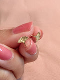 Gingko Leaf Stud Earrings