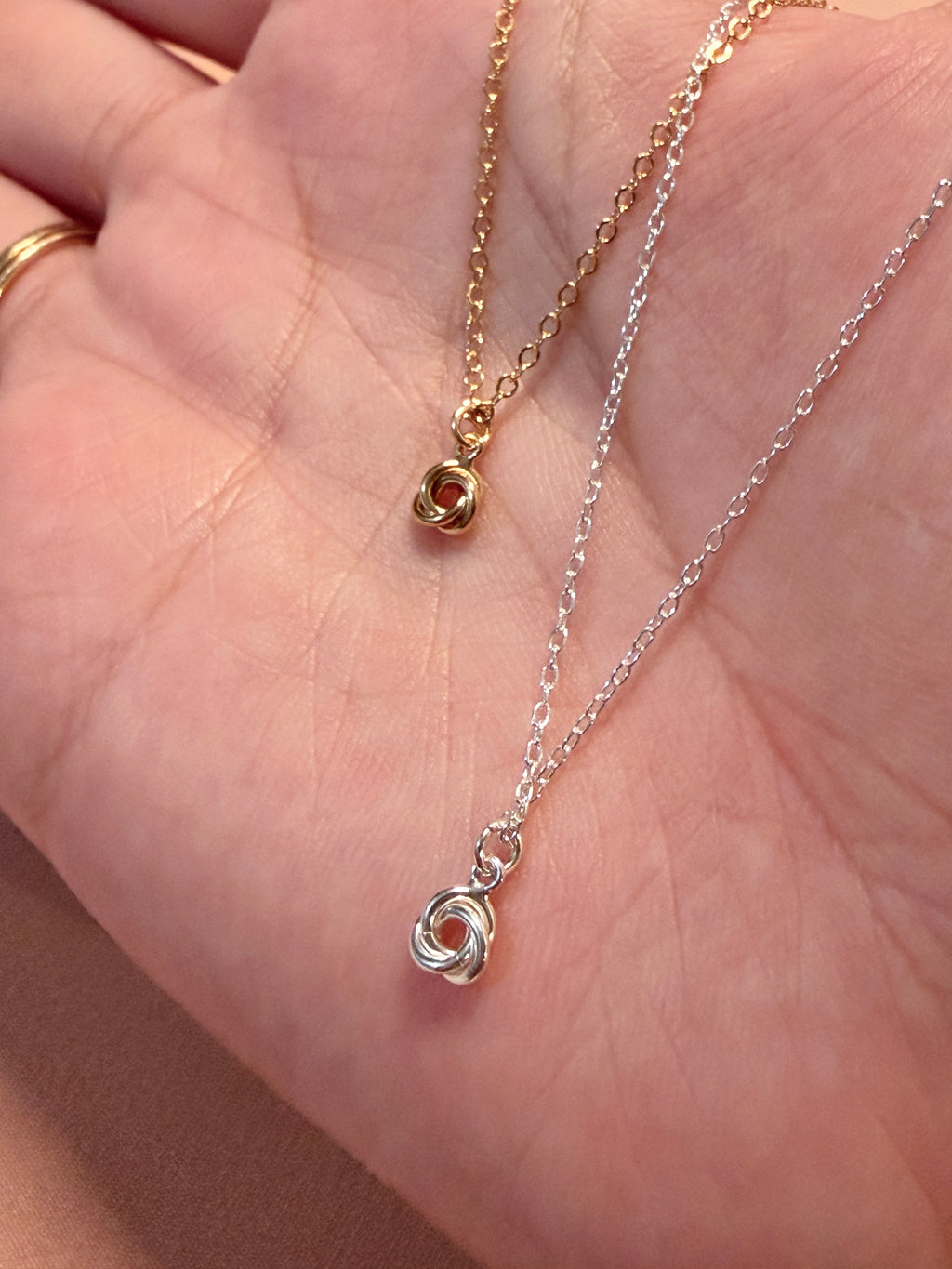 Infinity Knot Pendant Necklace