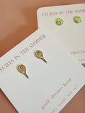Tennis & Baseball Racket Sports Stud Earrings