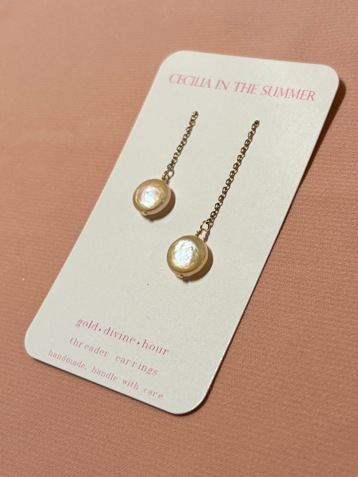 Pearl Coin Potato Assorted Steel Simple Threaders