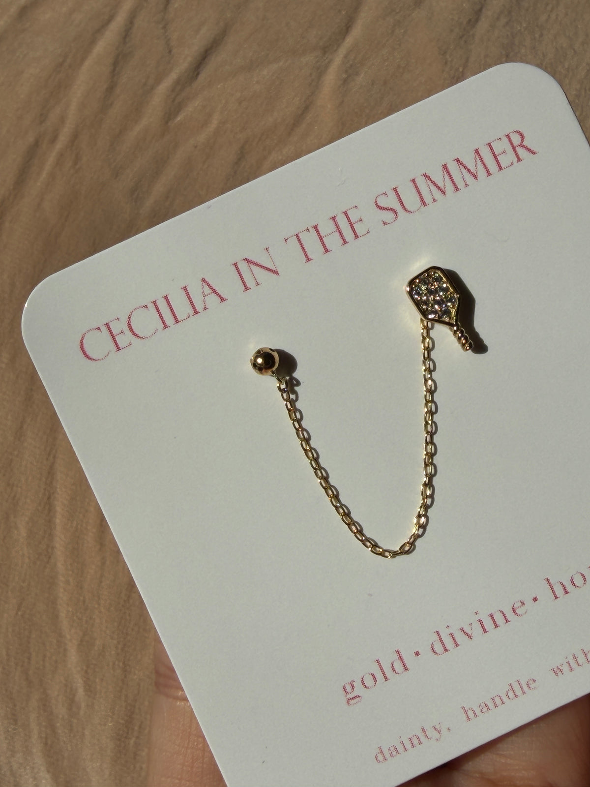 Pickleball Paddle + Ball Sports Stud Earrings