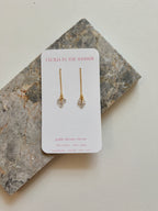 Leslie Sparkle Queen Simple Threader Earrings