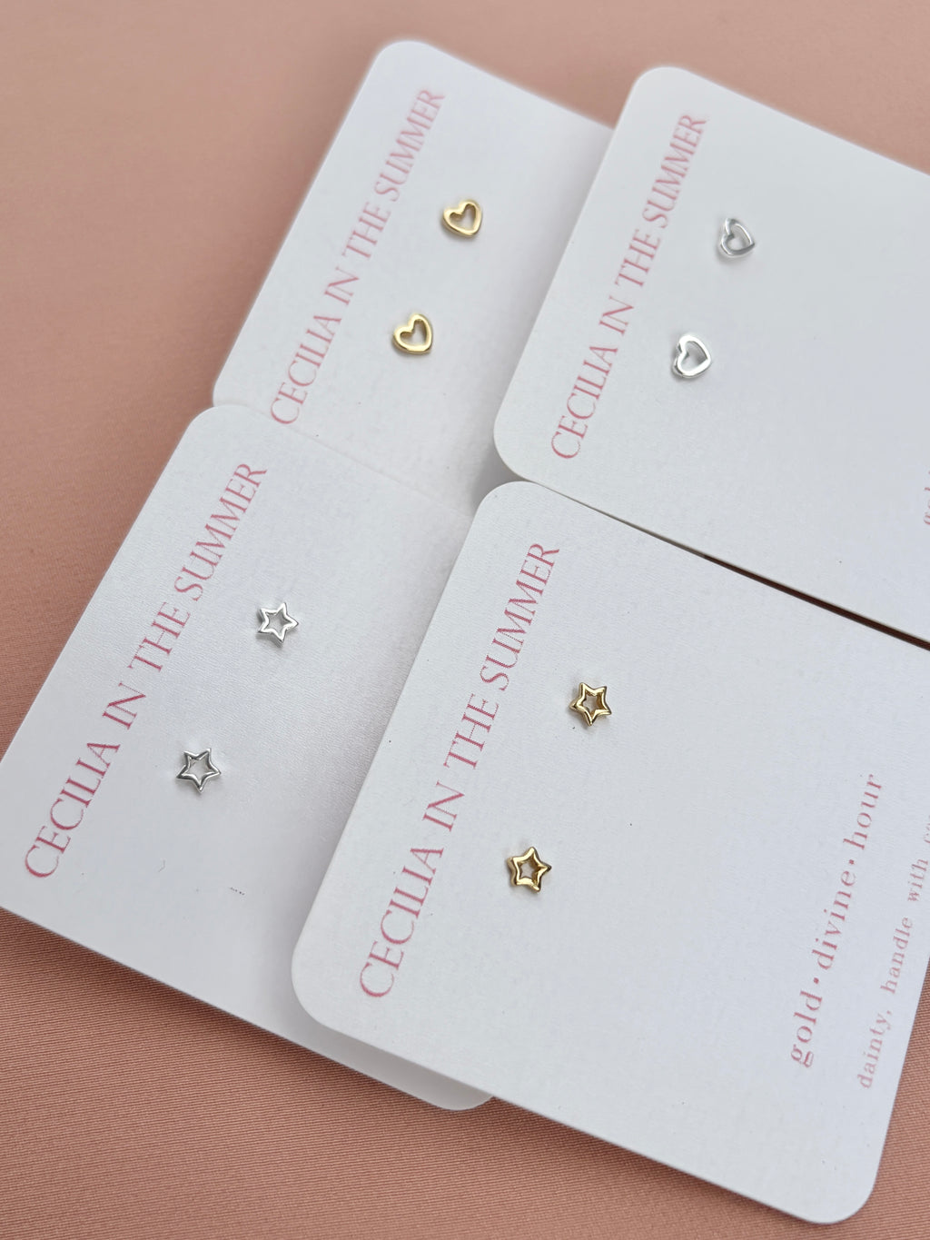 Outline Star Stud Earrings