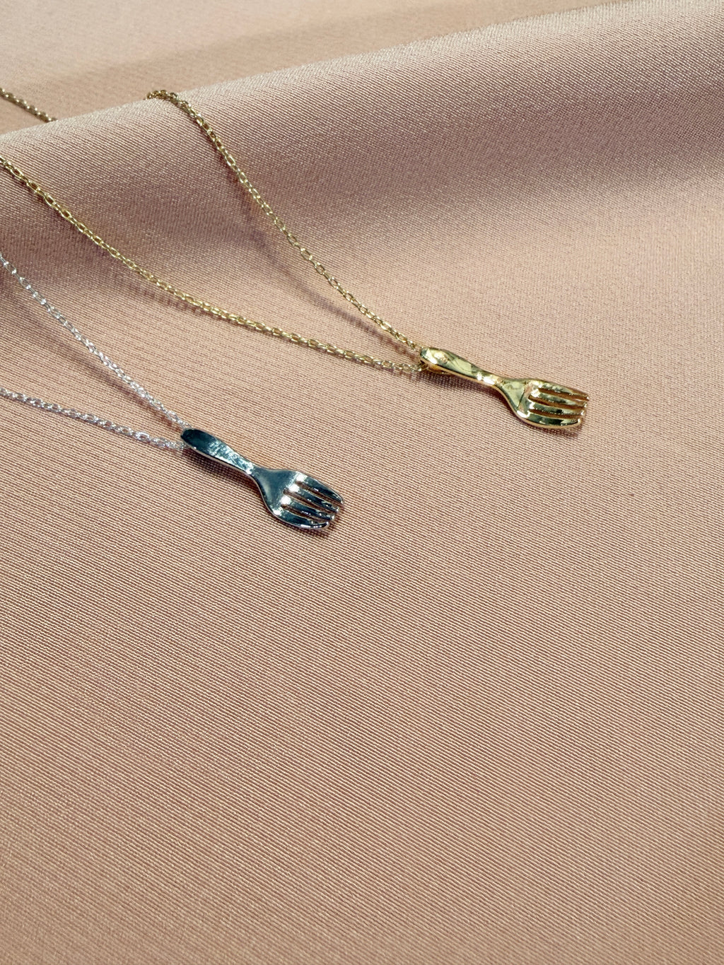 Dinner Time Forks Pendant Necklaces