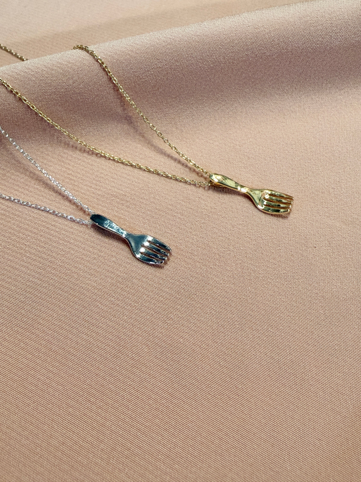 Dinner Time Forks Pendant Necklaces
