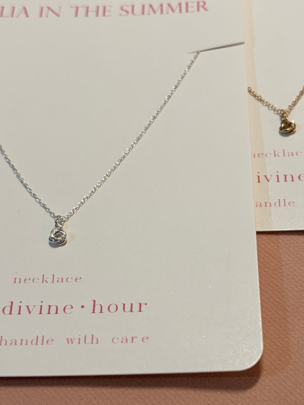 Infinity Knot Pendant Necklace