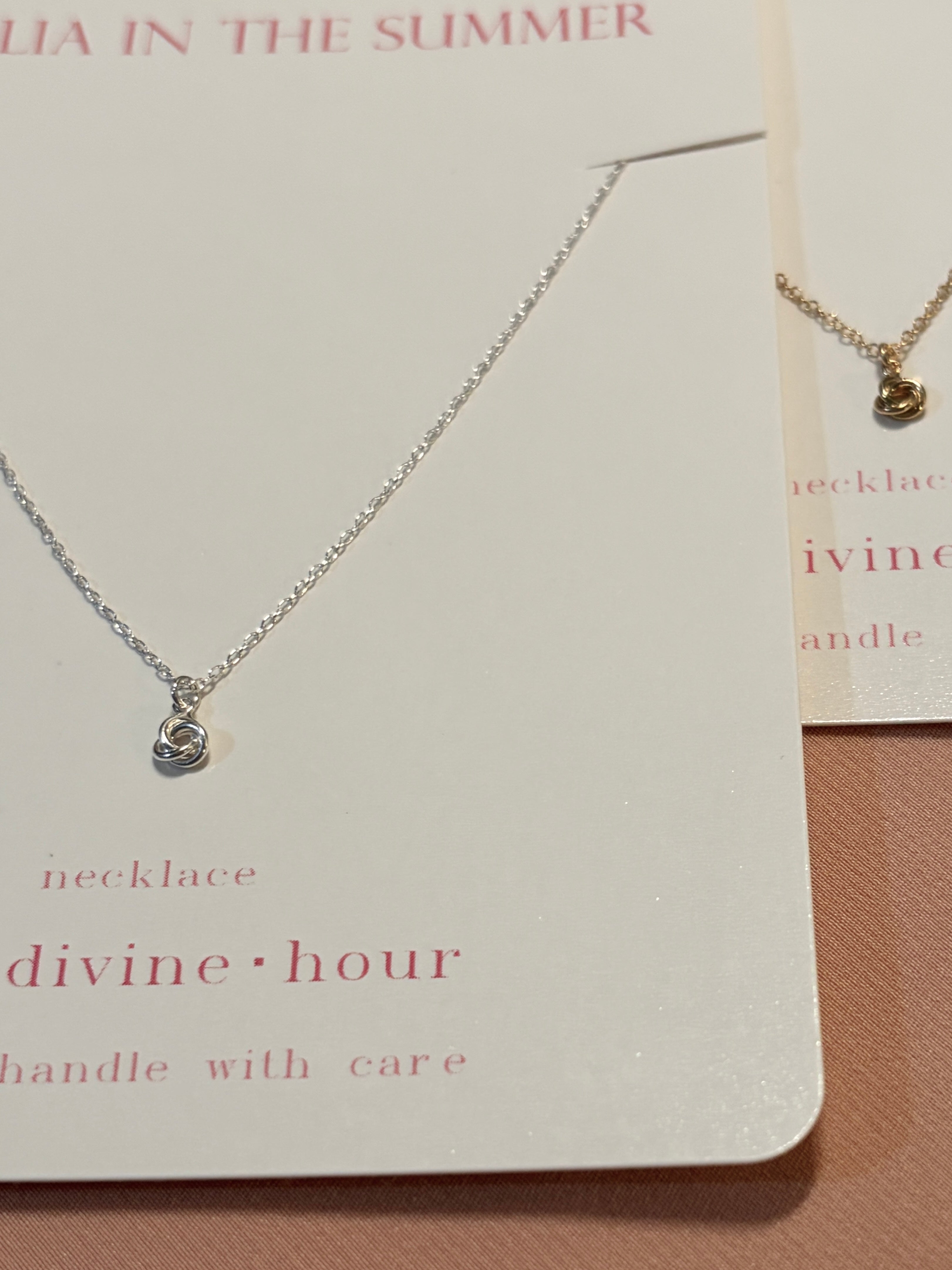 Infinity Knot Pendant Necklace