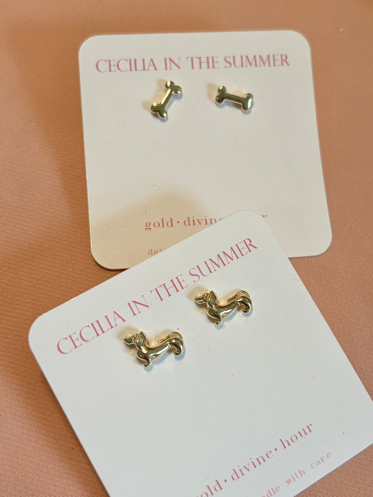 Dachshund Dog Pet Stud Earrings