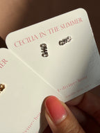 OMG Written Letters Word Stud Earrings