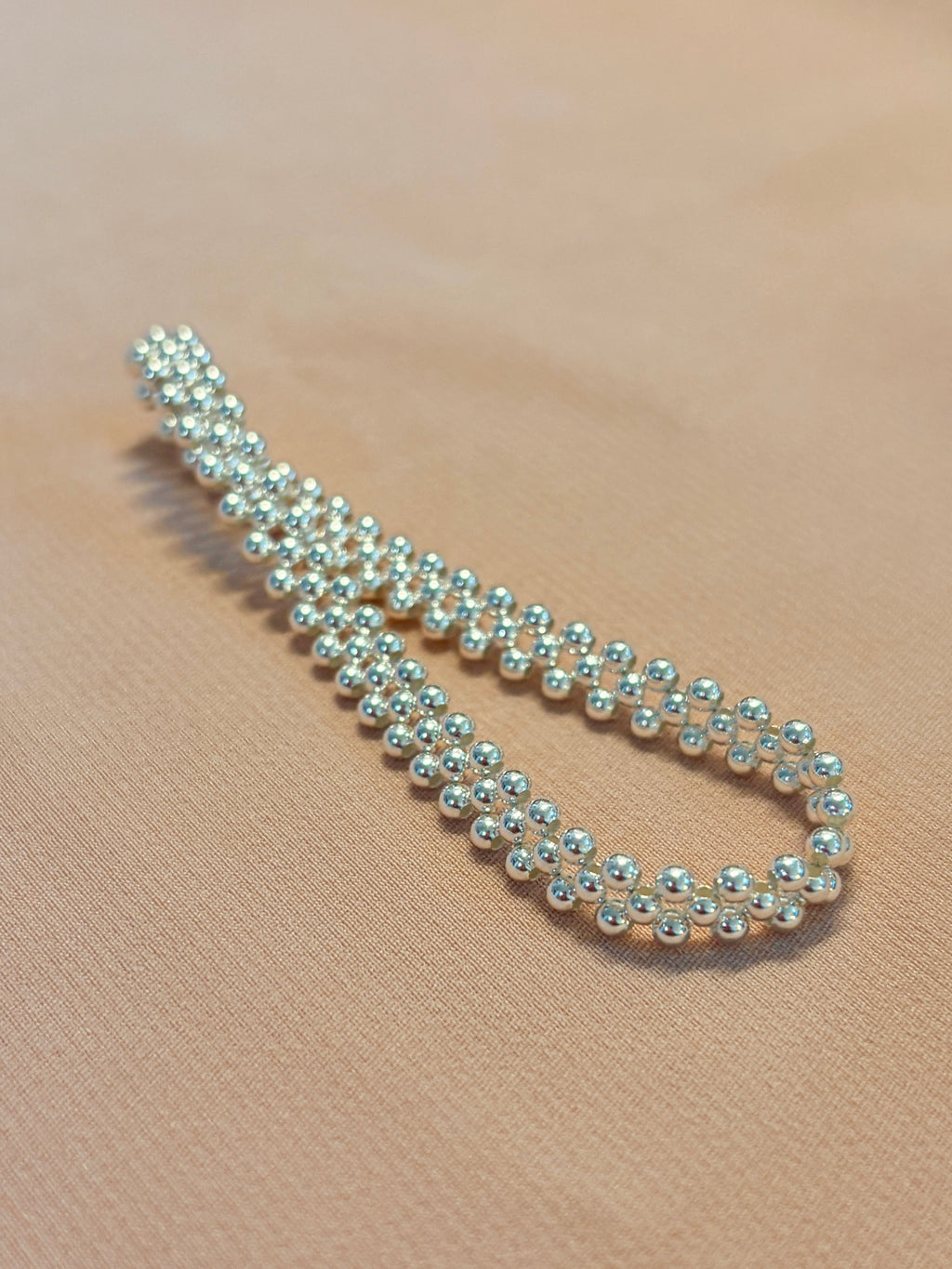 Silver Dots Slinky Bracelet