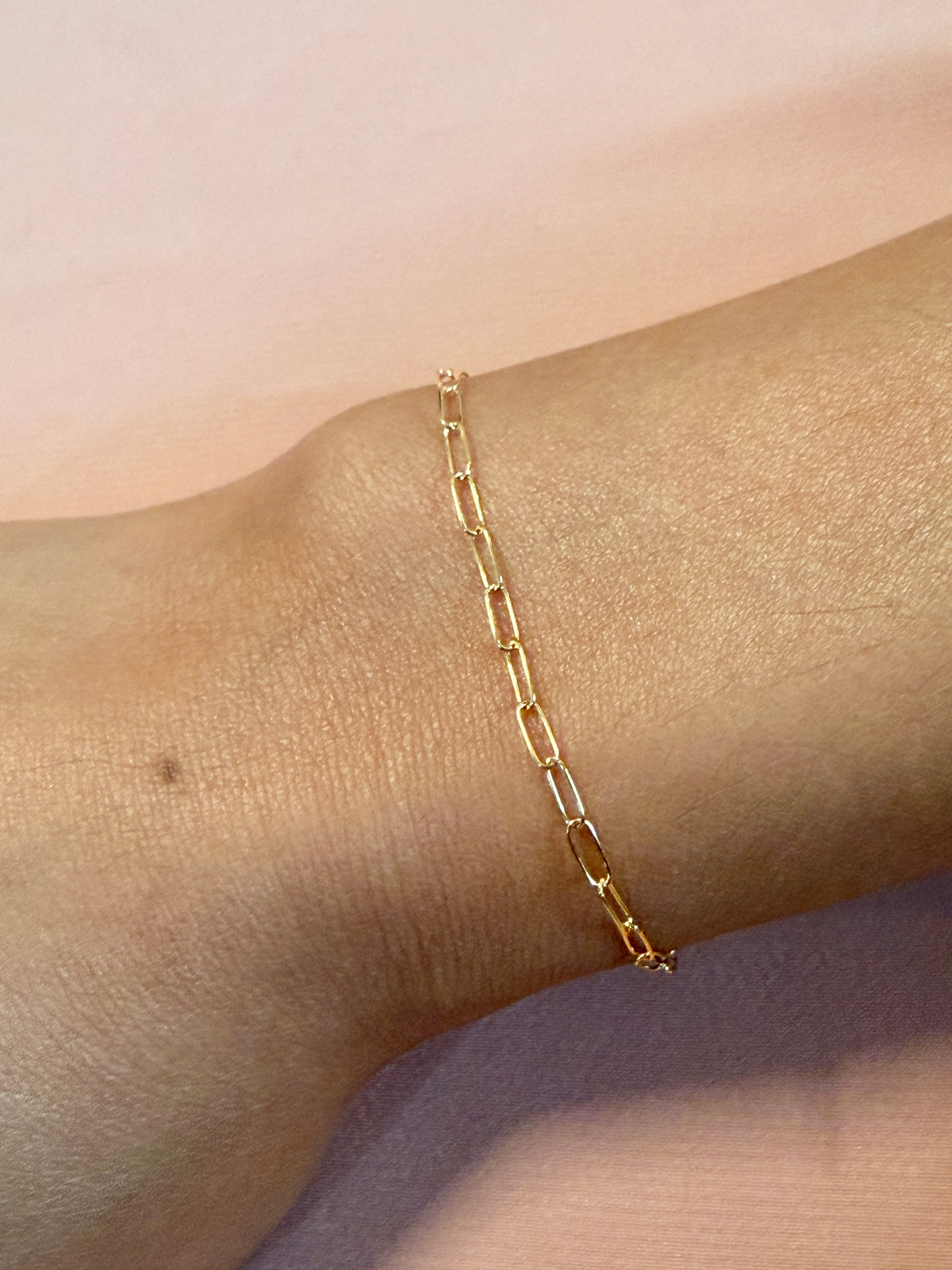 Paperclip 14kt Gold Fill Bracelet
