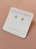 Anchor Ocean Stud Earrings
