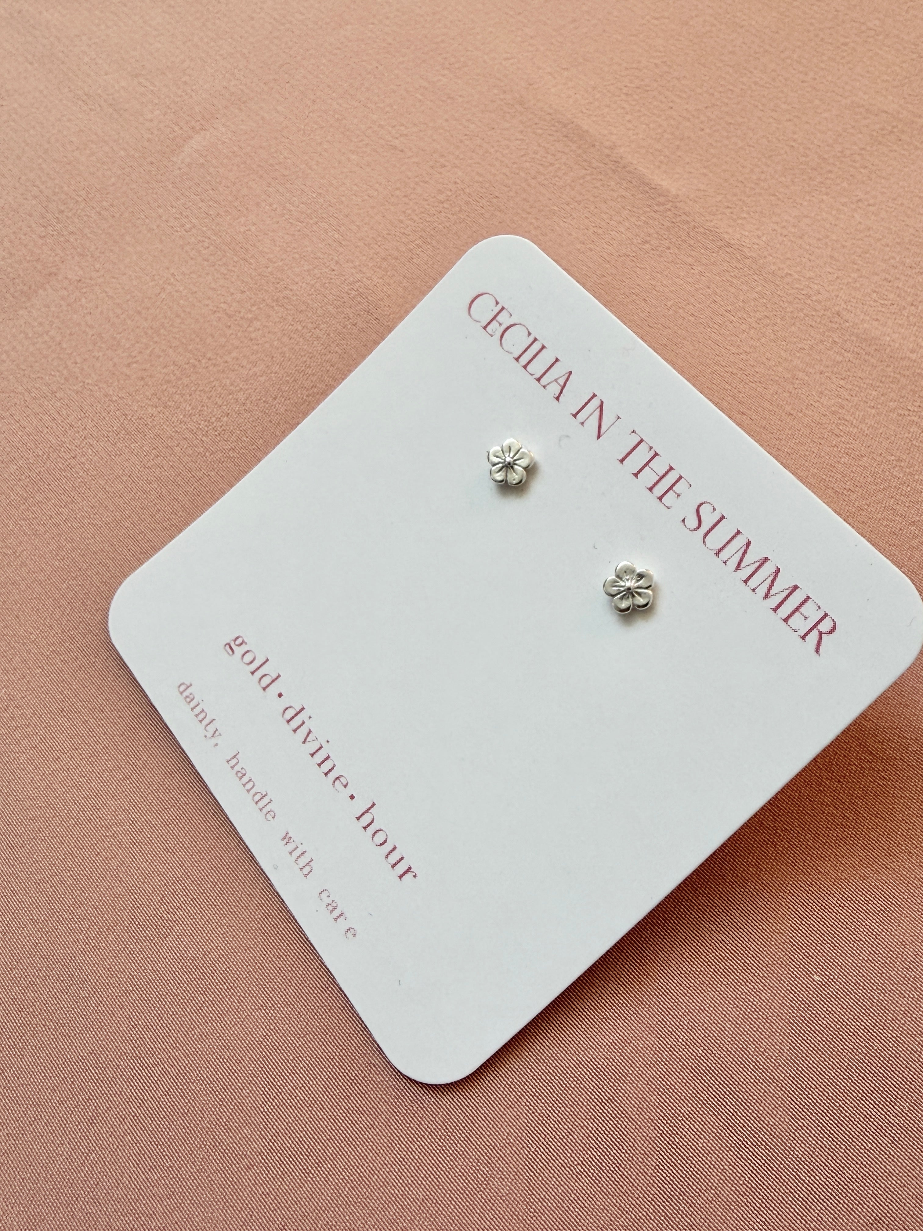 Cherry Blossom Stud Earrings