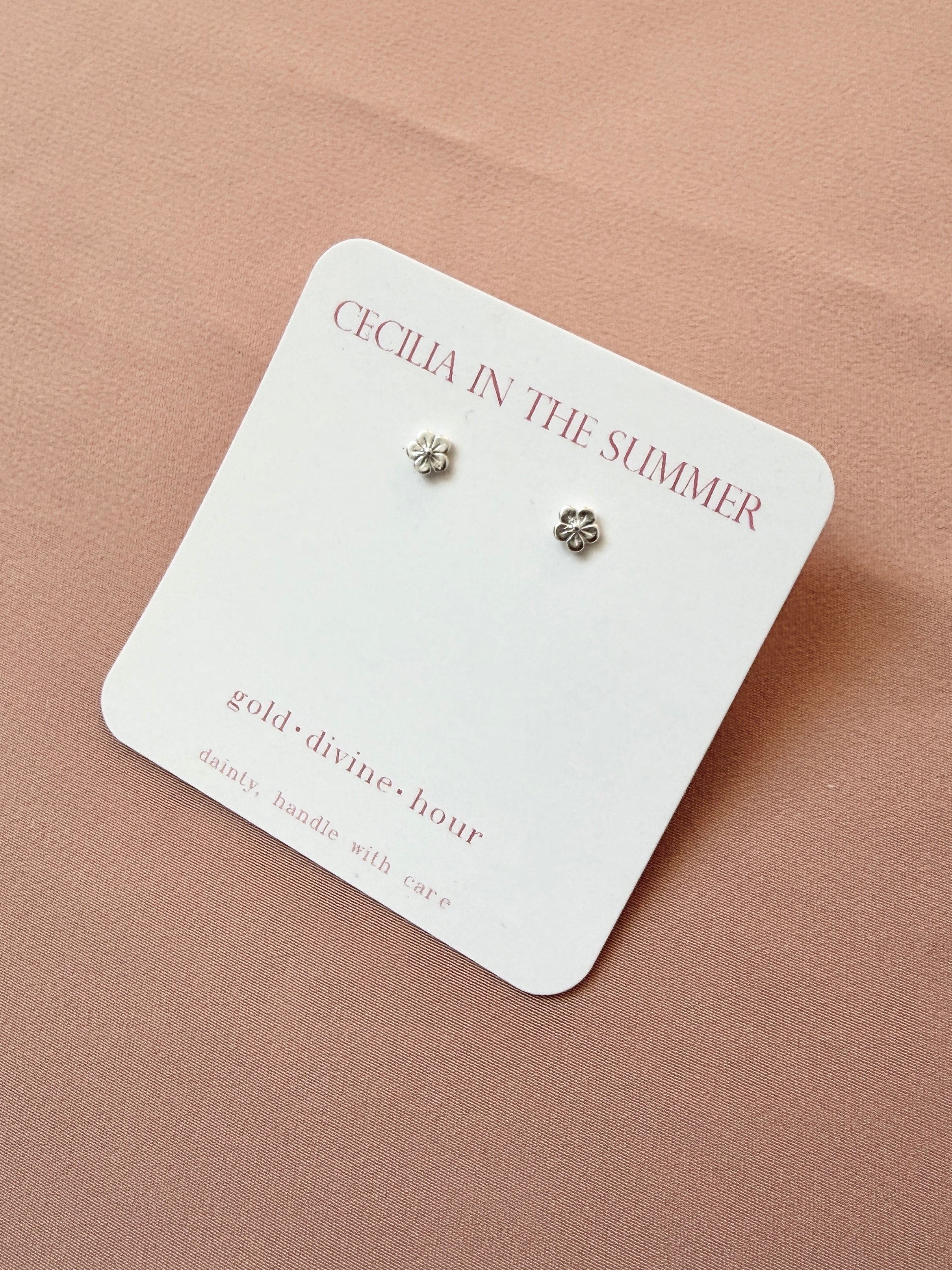 Cherry Blossom Stud Earrings