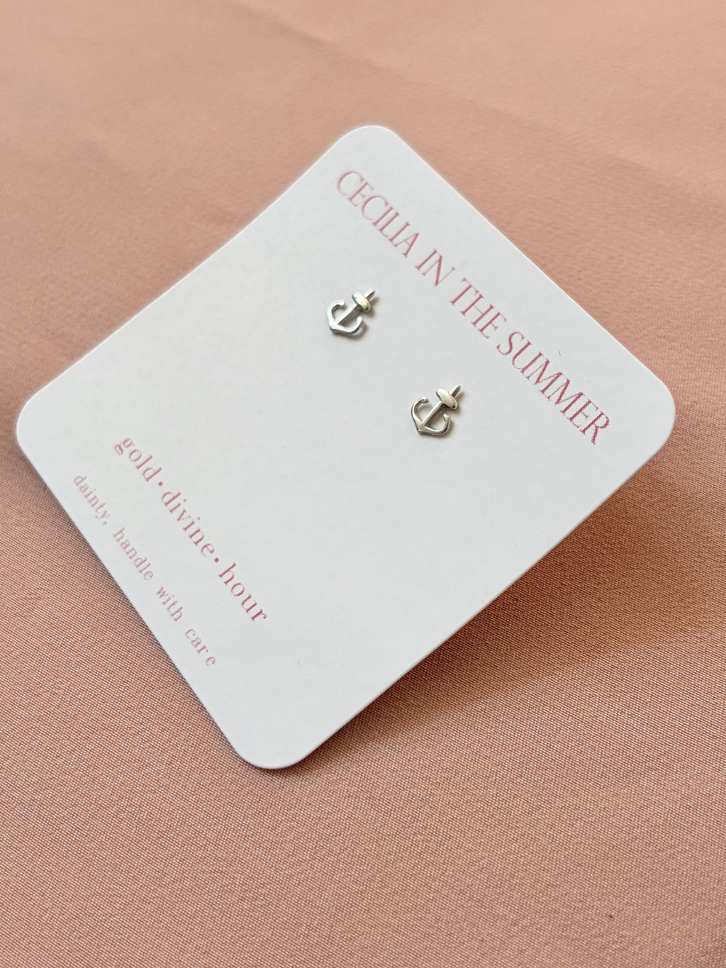 Anchor Ocean Stud Earrings