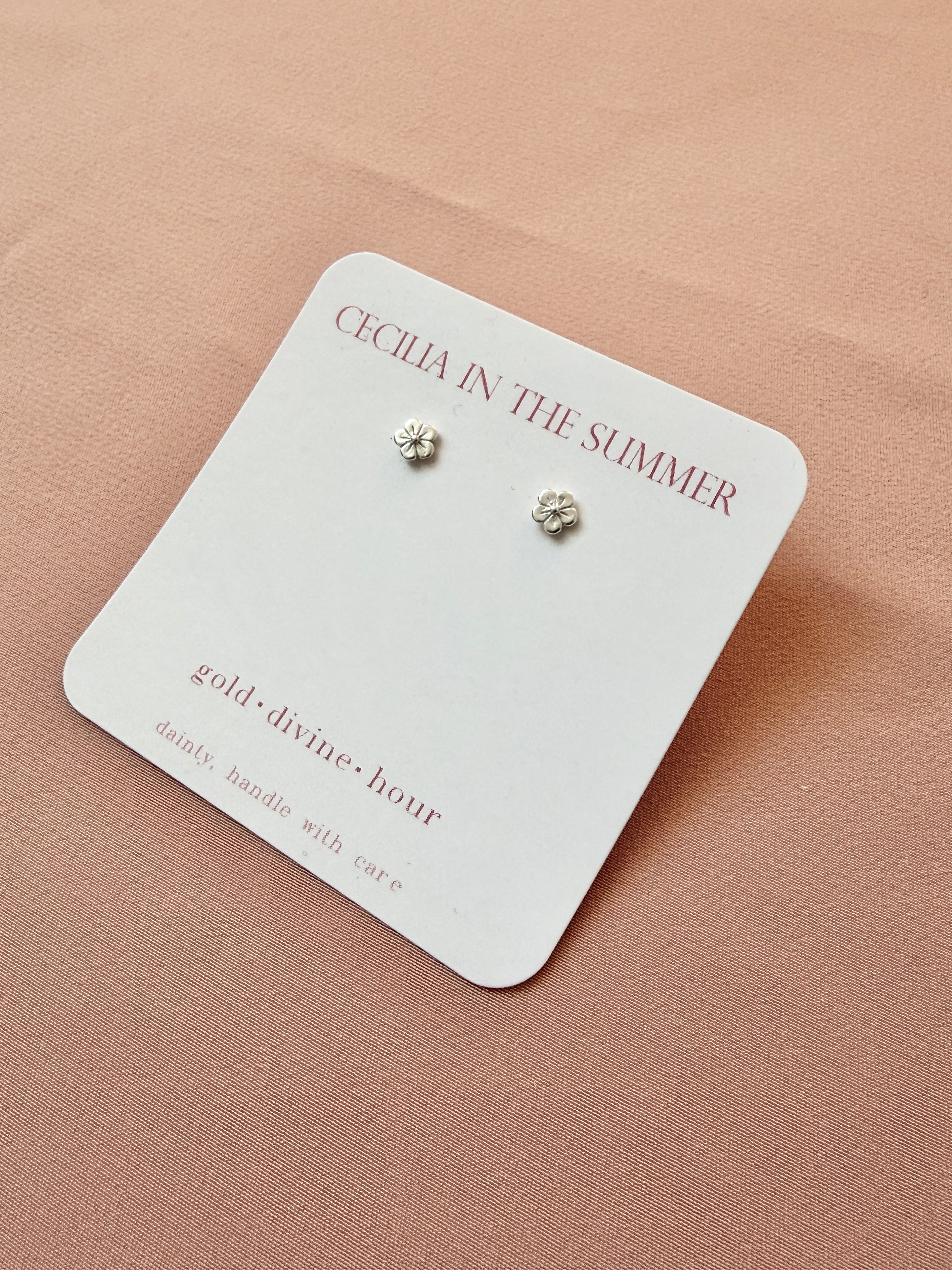 Cherry Blossom Stud Earrings