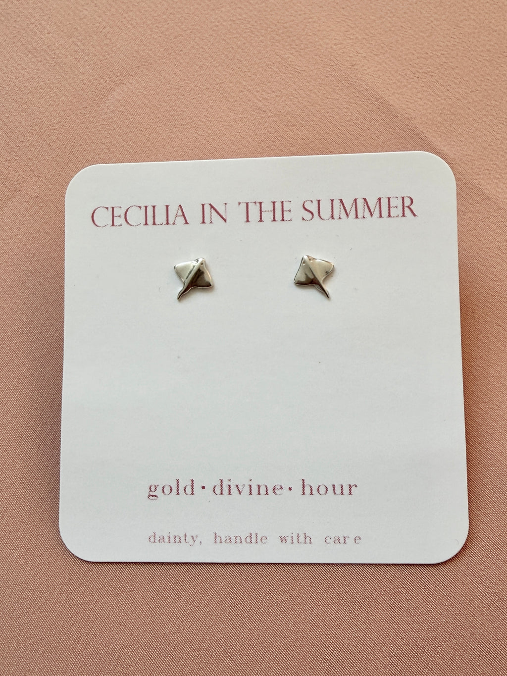 Stingray Ocean Animal Stud Earrings