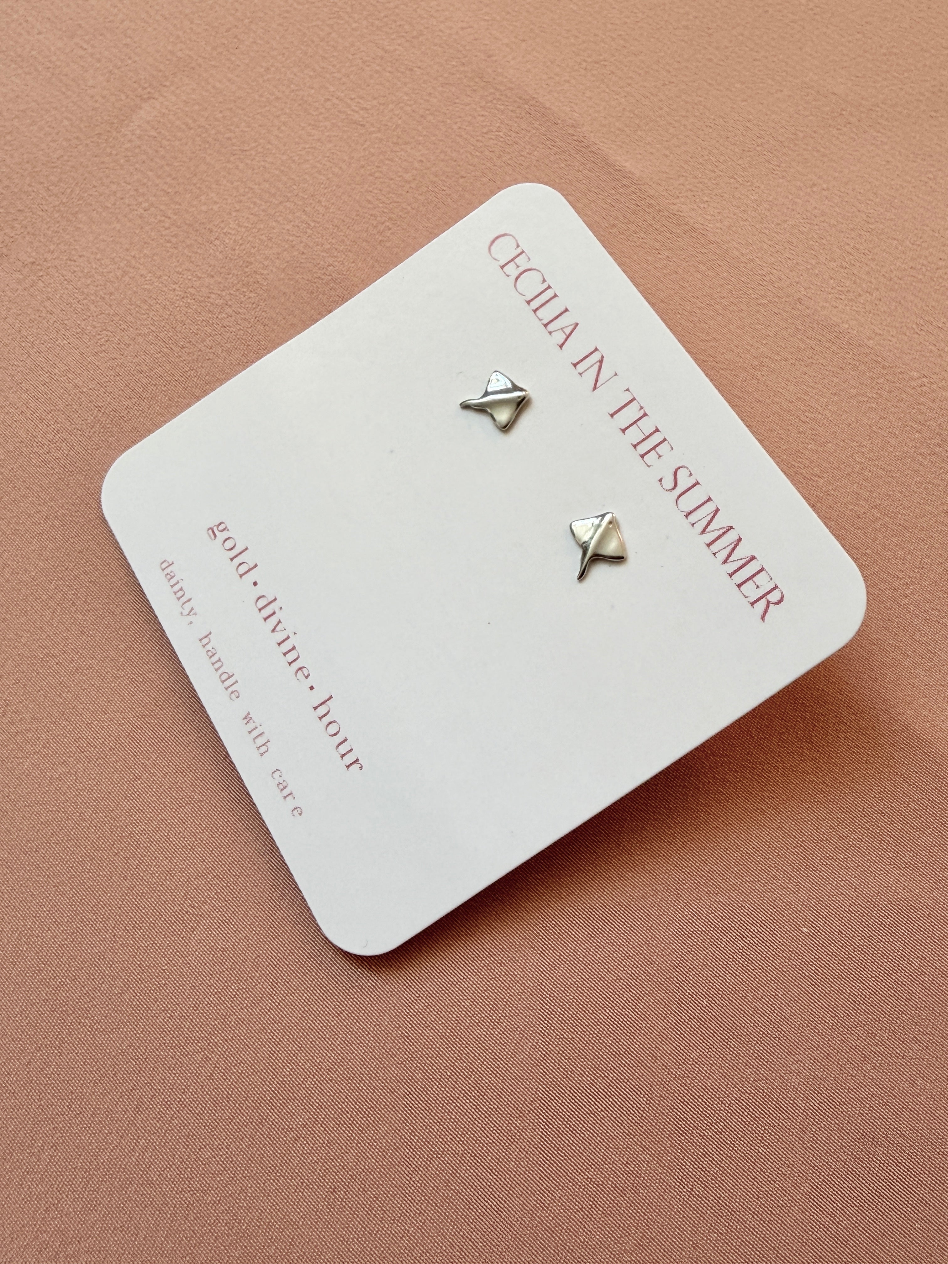 Stingray Ocean Animal Stud Earrings