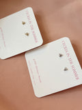 Triangle CZ Stud Earrings