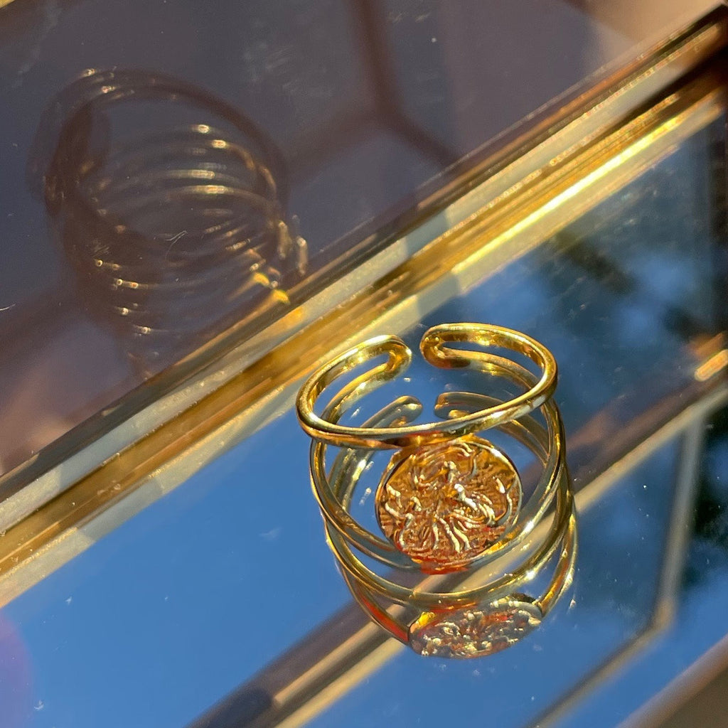 Mermaid Double Adjustable Ring