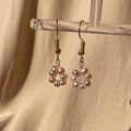 Lavender Pearl Donut Earrings ~ 14kt Gold Fill