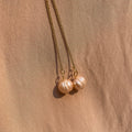 Potato Pearl Simple Threader Earrings ~ Steel Base