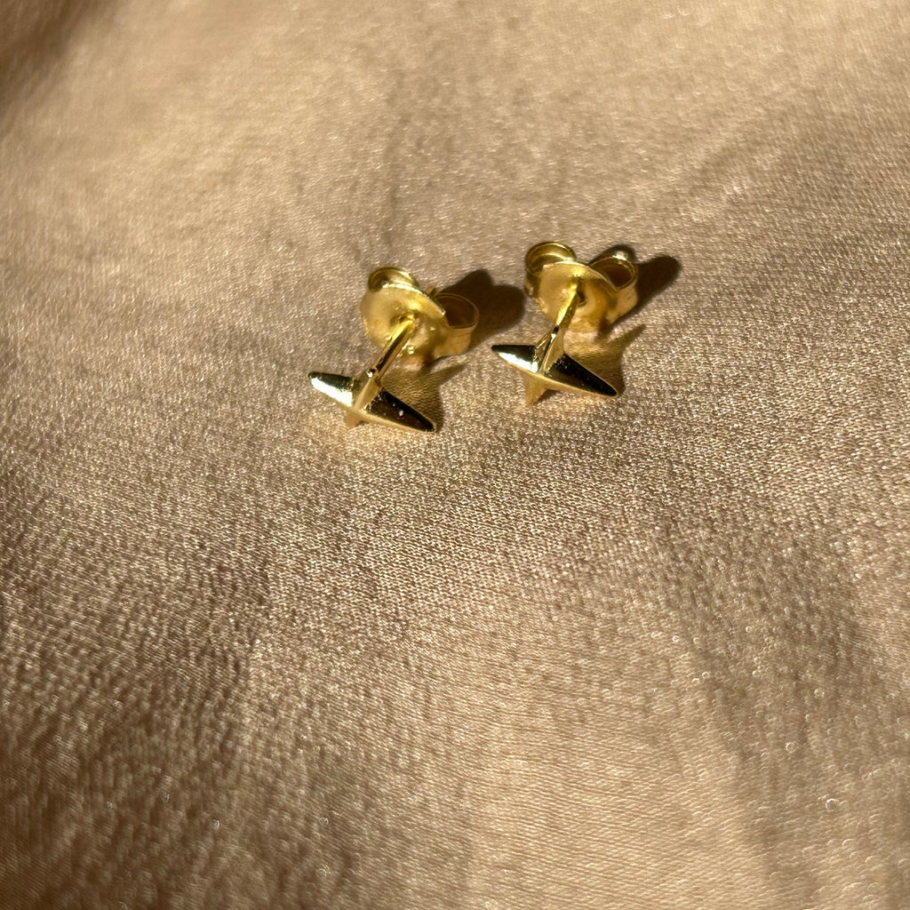 North Star Stud Vermeil Earrings