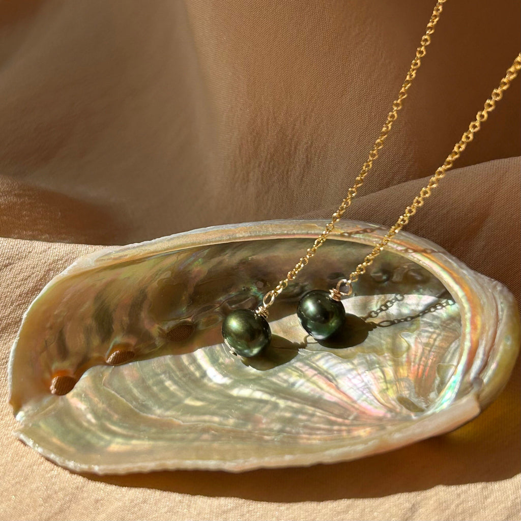 Potato Pearl Simple Threader Earrings ~ 14kt Gold Filled