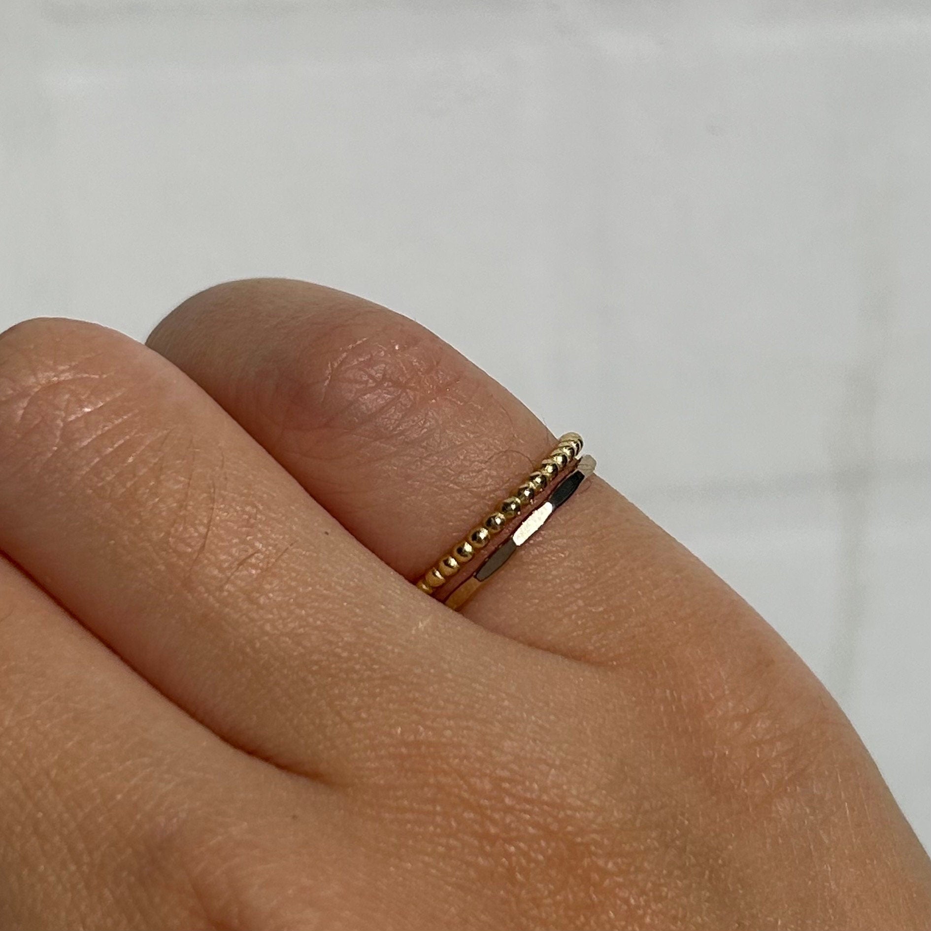 Golden Dots Bubble Ring