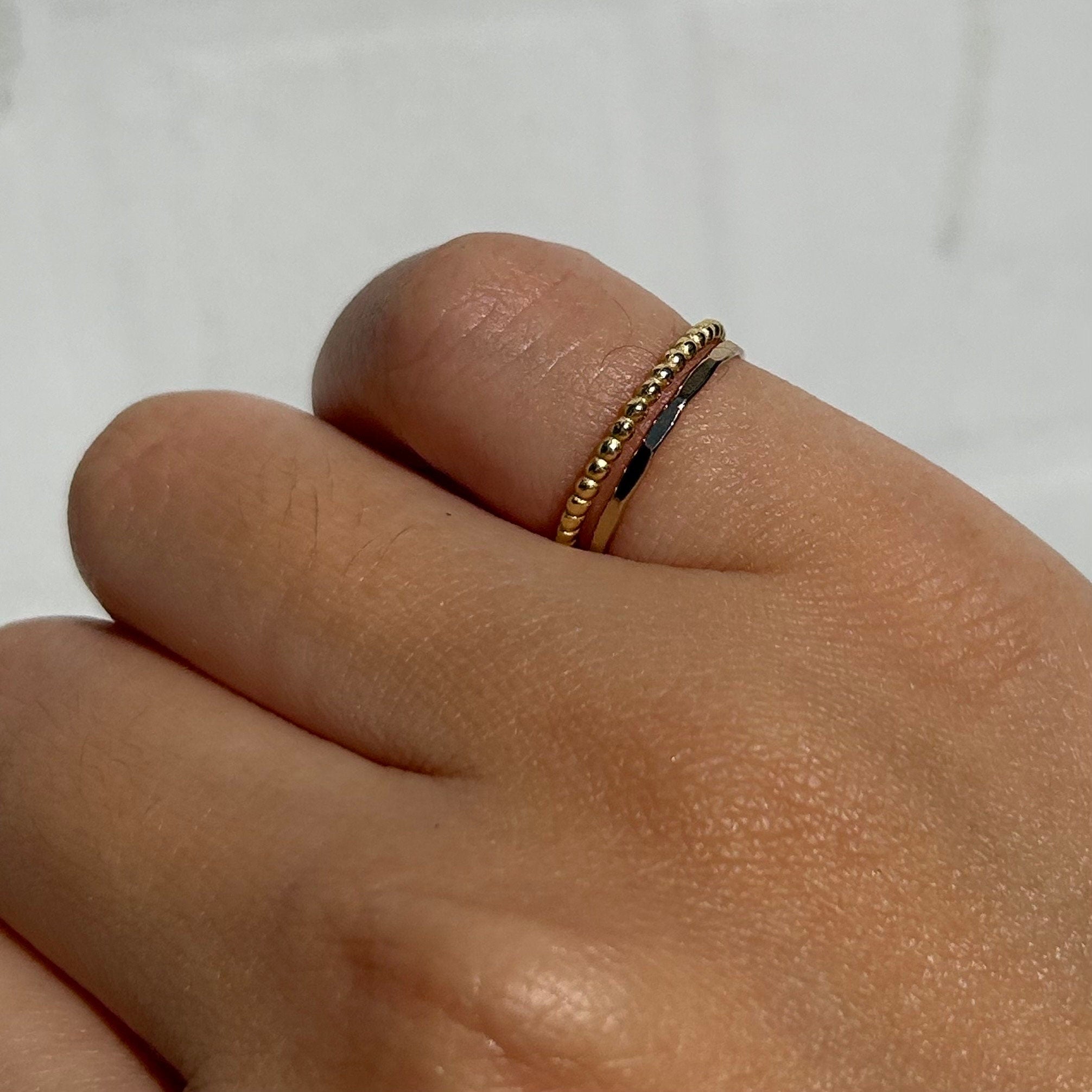 Golden Dots Bubble Ring