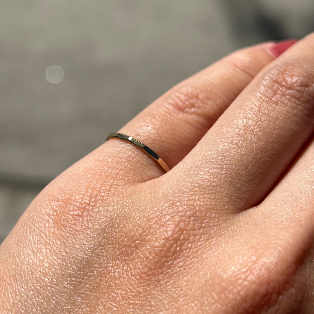 Hammered 14kt Gold Fill Ring