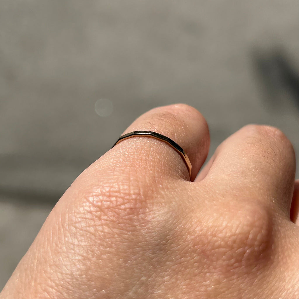 Hammered 14kt Gold Fill Ring