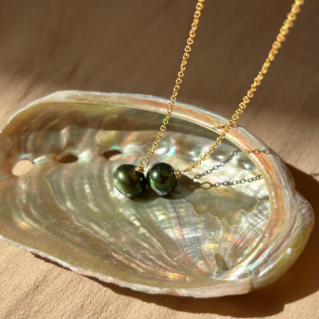 Potato Pearl Simple Threader Earrings ~ 14kt Gold Filled