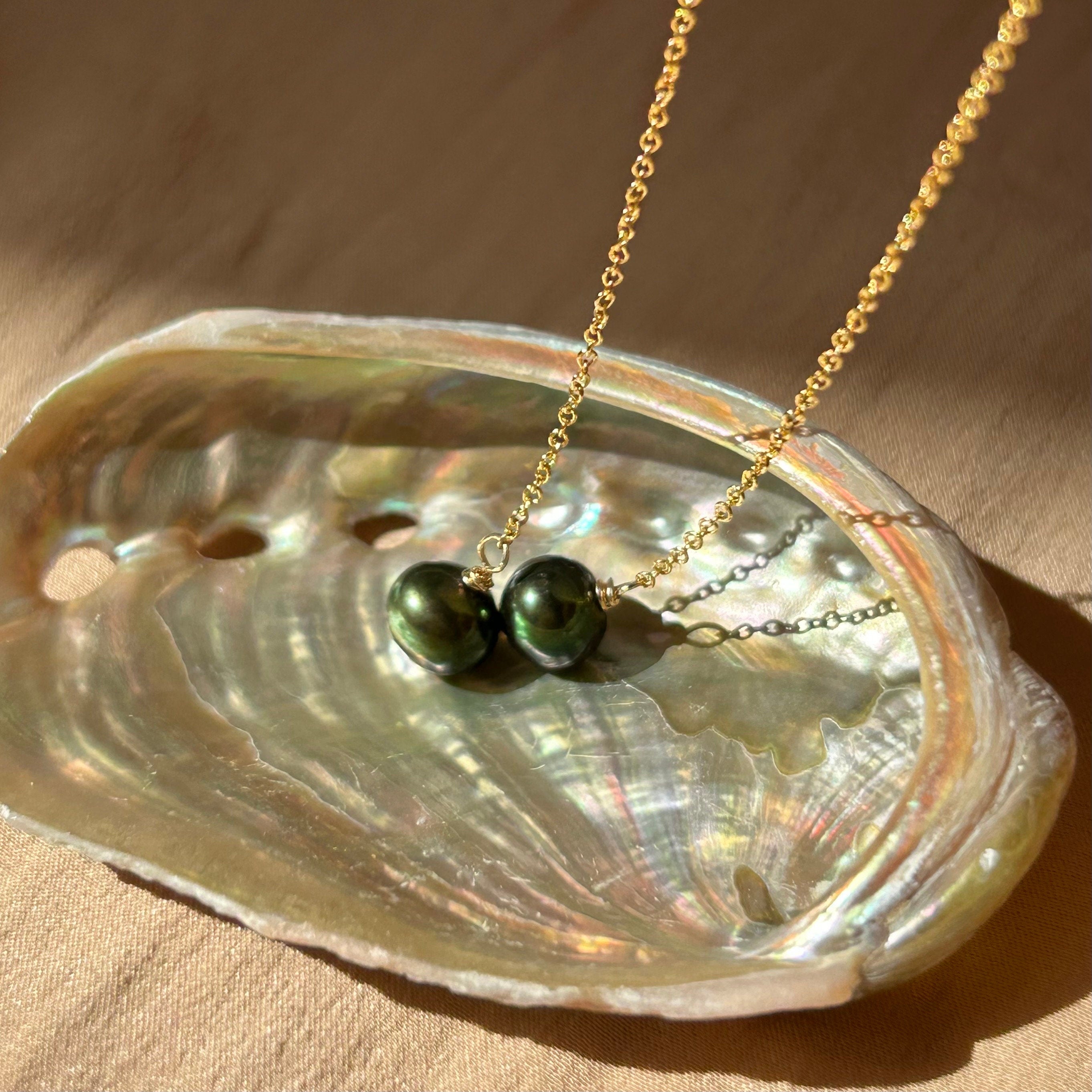 Potato Pearl Simple Threader Earrings ~ 14kt Gold Filled