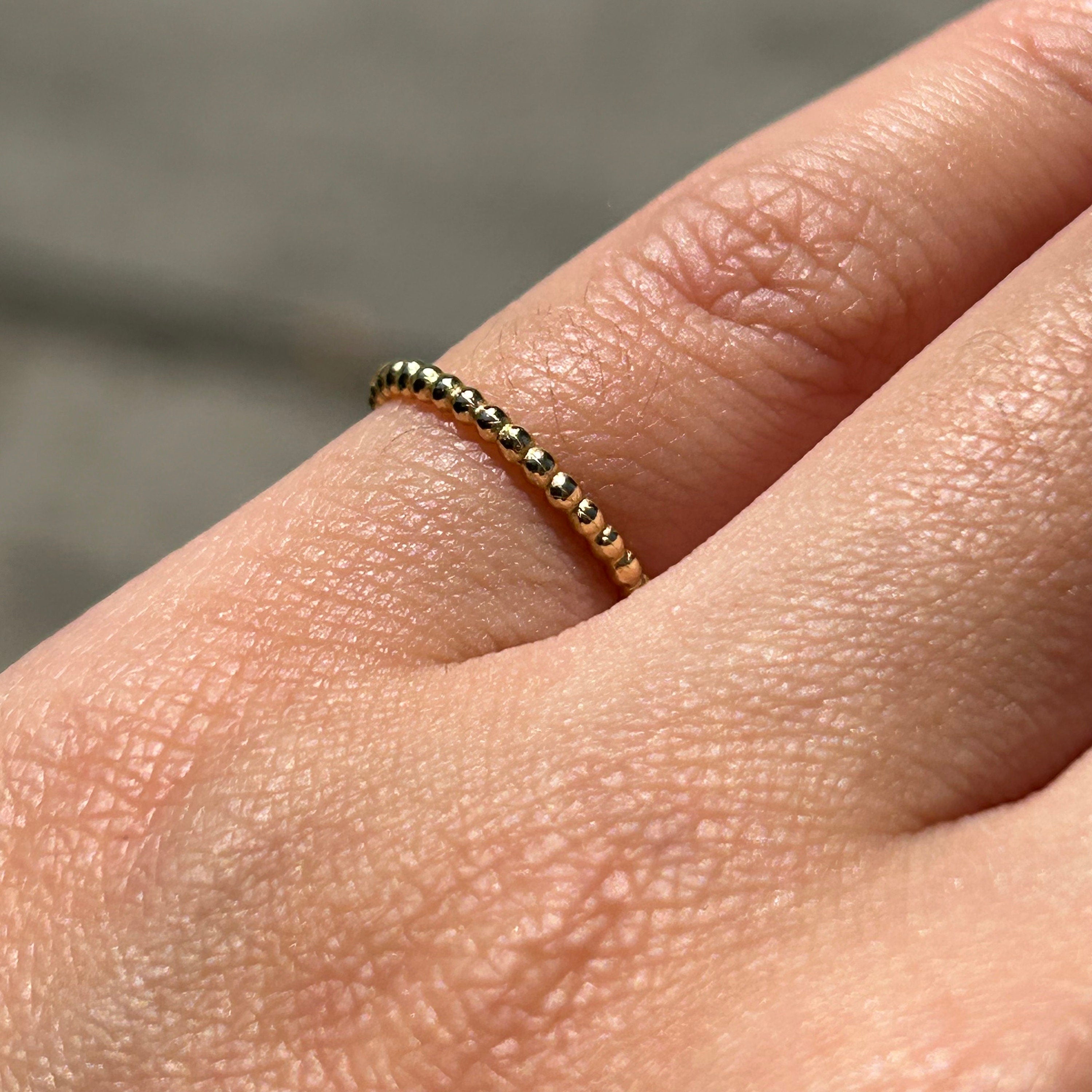 Golden Dots Bubble Ring