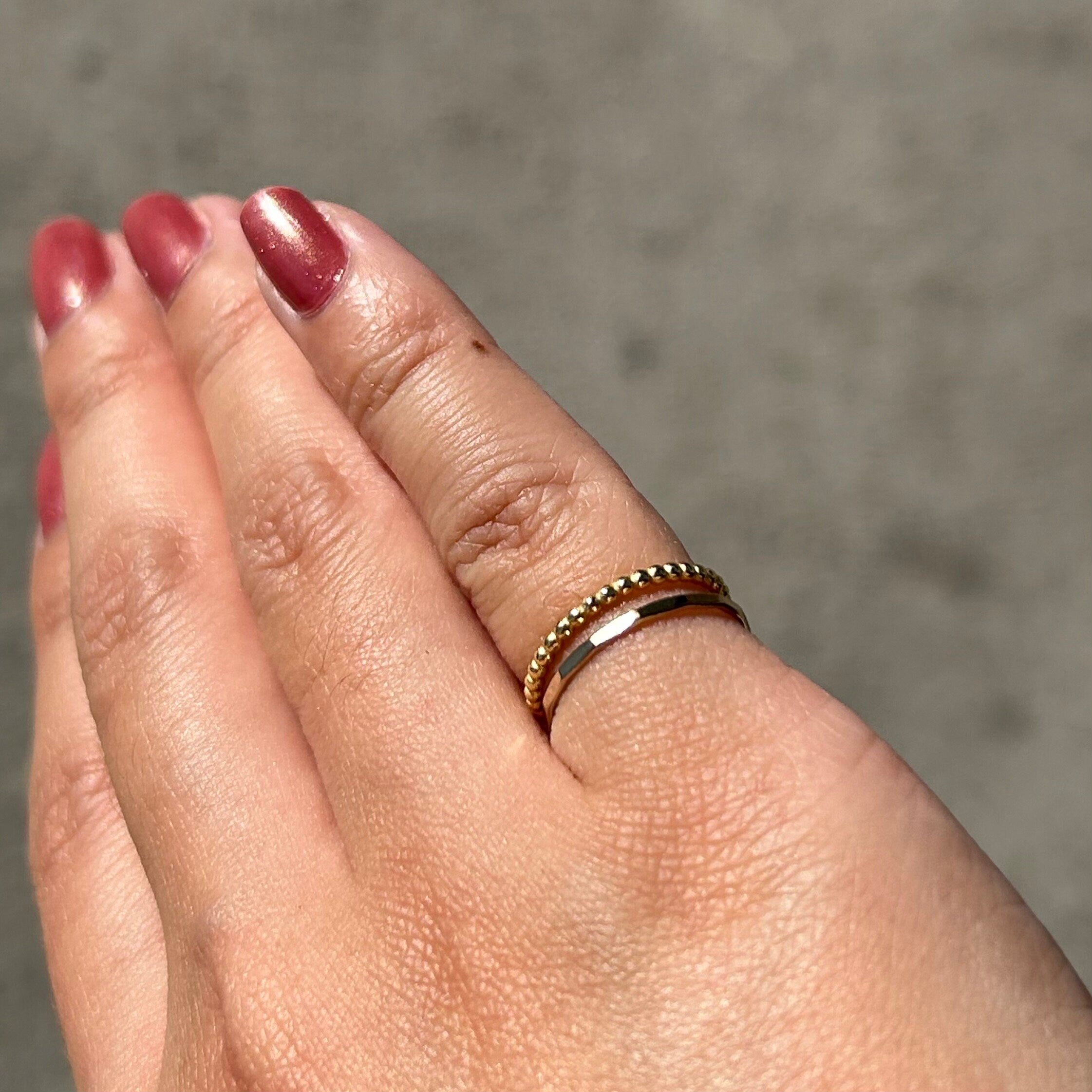Golden Dots Bubble Ring